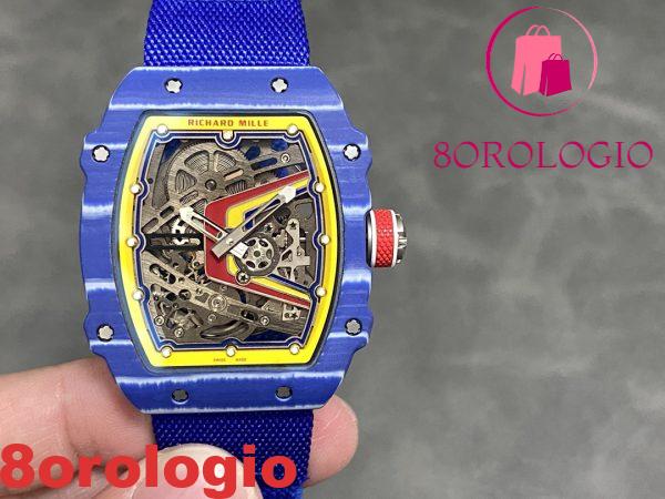 Richard Mille RM 67-02 Fernando Alonso F1 Prototype Carbon TPT Extra Piatto 1:1 Miglior Replica 38.7 X 47.52 Mm Orologio - immagine 5