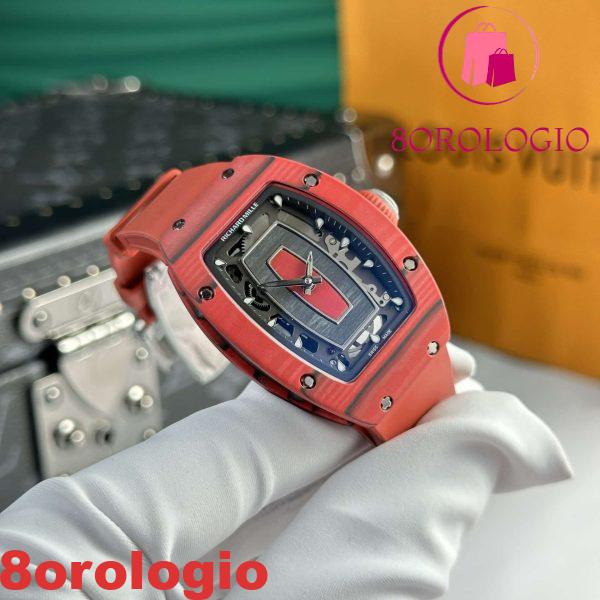 Replica di Alta Qualità Richard Mille RM07-01 Red Carbon TPT Quartz Racing Red Edizione Limitata 45.32 X 32.3mm Orologio - immagine 5