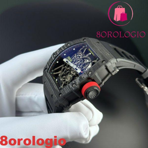 Richard Mille RM35-02 Rafael Nadal Black Carbon TPT Swiss Replica ZF 49.94mm x 44.5mm Orologio - immagine 6