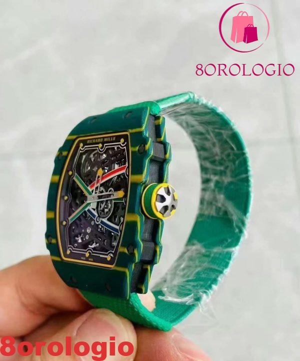 Richard Mille RM67-02 Automatic Extra Flat Carbon Fiber Super Clone Migliore Replica 38.7 X 47.52mm Orologio - immagine 5