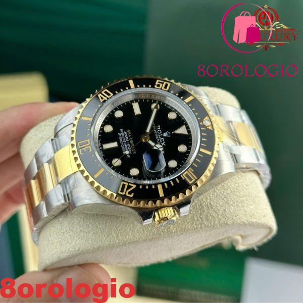 Rolex Sea-Dweller 126603-0001 Due Tono Oro Giallo Quadrante Nero Migliore Replica VS Factory 43mm Orologio - immagine 11