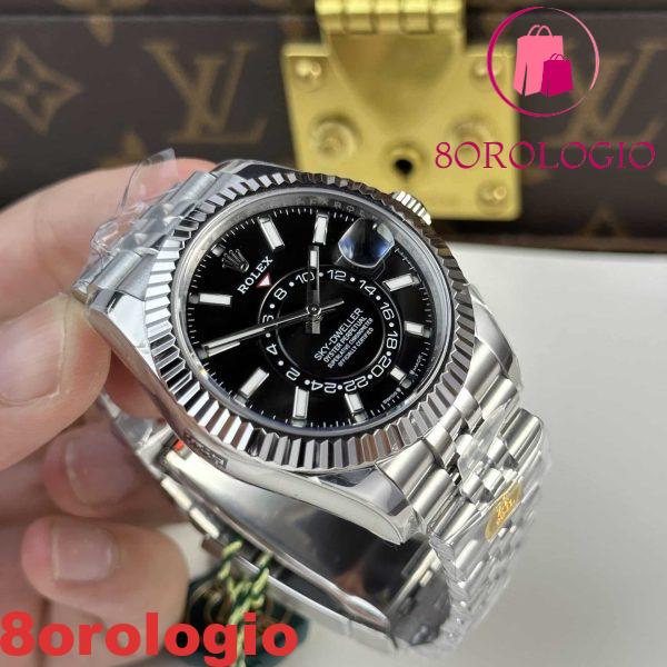 Rolex Sky-Dweller 326934 Quadrante Nero Bracciale Jubilee Replica di Alta Qualità 42mm Orologio - immagine 6