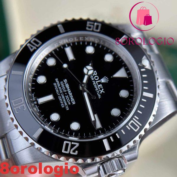 Replica 1:1 Rolex Submariner 124060 No Date Quadrante Nero 41mm Clean Factory Orologio - immagine 7