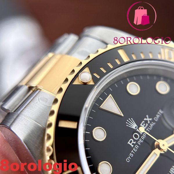 Rolex Submariner Date 126613LN-0002 Bicolore Oro Giallo Quadrante Nero VS Factory Miglior Replica 41mm Orologio - immagine 8