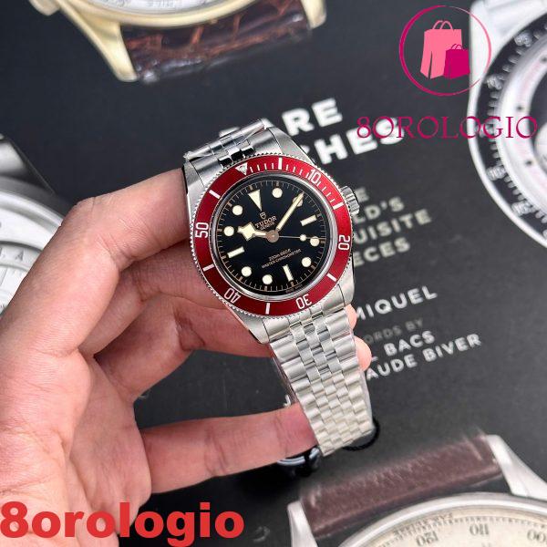 Tudor Black Bay 7941A1A0RU-0003 Quadrante Nero Ghiera Rossa Replica Migliore ZF 41mm Orologio - immagine 7
