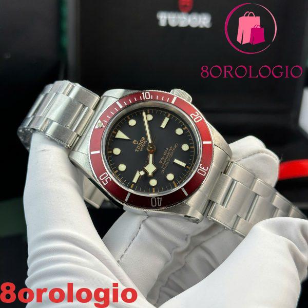 Replica Tudor Heritage Black Bay Quadrante Nero Lunetta Rossa 1:1 Migliore Clone ZF 41mm Orologio - immagine 6