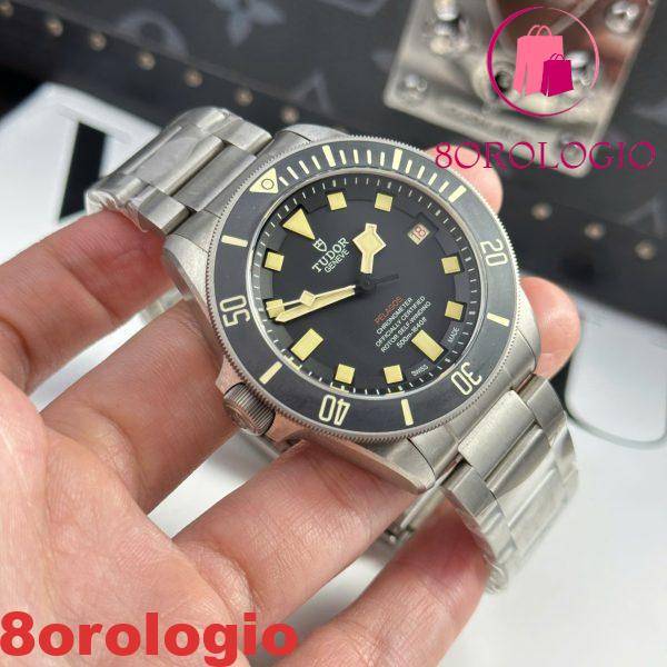 Tudor Pelagos LHD Titanium 25610tnl-0001 Quadrante Nero Migliore Replica VSF 42mm  Orologio - immagine 9