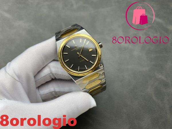 Vacheron Constantin Historiques 222 Jumbo Two Tone Yellow Gold Grey Dial Replica 1:1 Migliore Copia Factory 37mm Orologio - immagine 5