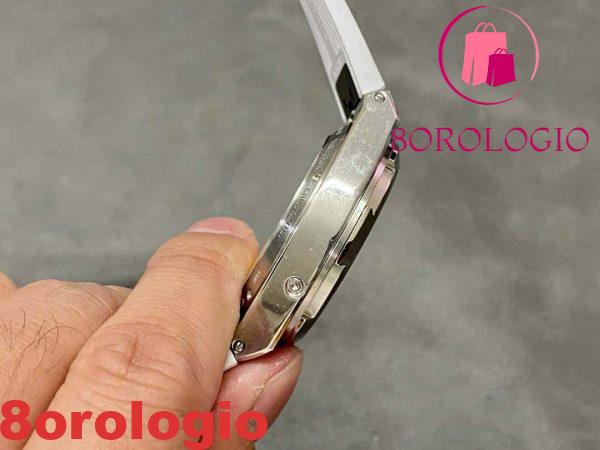 Vacheron Constantin Overseas 4300V Calendario Perpetuo Quadrante Argento Cinturino in Gomma Replica Migliore 41.5mm Orologio - immagine 5