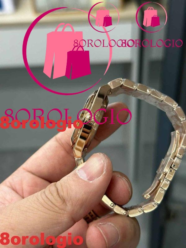 Vacheron Constantin Overseas 4600V/200R-B979 Orologio da Donna in Oro Rosa Quadrante Blu Replica Svizzera 35mm Orologio - immagine 5
