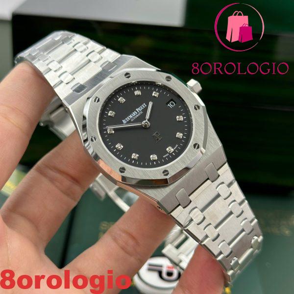 Audemars Piguet Royal Oak Jumbo Extra Thin 15206PT Quadrante Nero Replica IPF 39mm Orologio - immagine 7