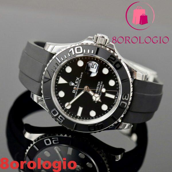 Rolex Yacht-Master 226659-0002 Quadrante Nero Oysterflex V3 149g Super Clone VSF 42mm replica Orologio - immagine 7