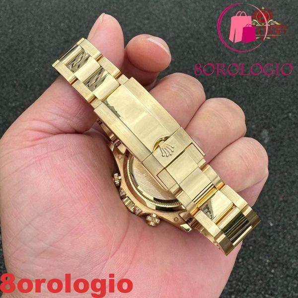 Rolex Daytona 126598TRU Replica Personalizzato 18K Oro Massiccio Rubini Naturali Diamanti Naturali 40mm Orologio - immagine 24