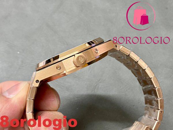 Audemars Piguet Royal Oak Calendario Perpetuo 26574OR Oro Rosa Quadrante Blu Migliore Replica 41mm Orologio - immagine 6