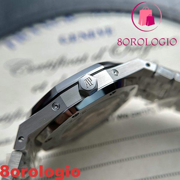 Replica Audemars Piguet Royal Oak Calendario Perpetuo 26574ST Quadrante Nero 41mm Orologio - immagine 8