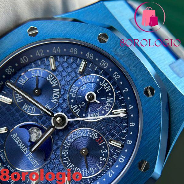 Audemars Piguet Royal Oak Calendario Perpetuo 26579CS Ceramica Blu 1:1 Miglior Replica BBR 41mm Orologio - immagine 10