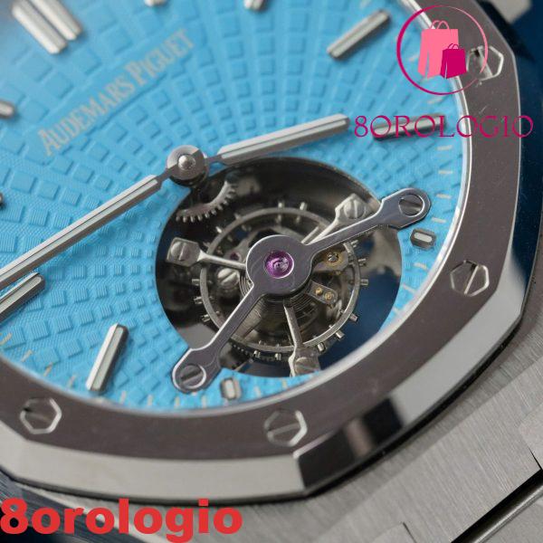 Replica di Alta Qualità Audemars Piguet Royal Oak Tourbillon Quadrante Tiffany Blue 41mm Orologio - immagine 7