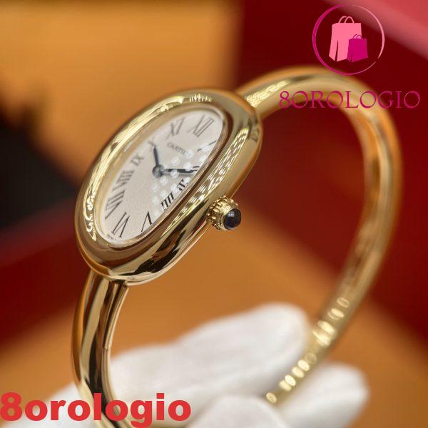 Cartier Baignoire WGBA0037 Small Model 18K Oro Giallo Avvolto 1:1 Migliore Replica (Misura del Polso 15, 16, 17cm) Orologio - immagine 7