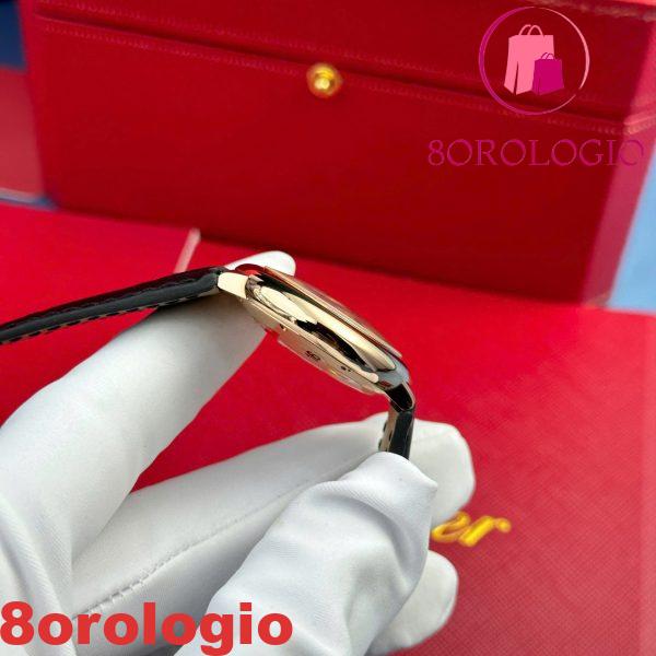 Cartier Ballon Bleu CRWGBB0009 Automatico Oro Rosa Cinturino in Pelle Nera Migliore Replica AF 36mm Orologio - immagine 6
