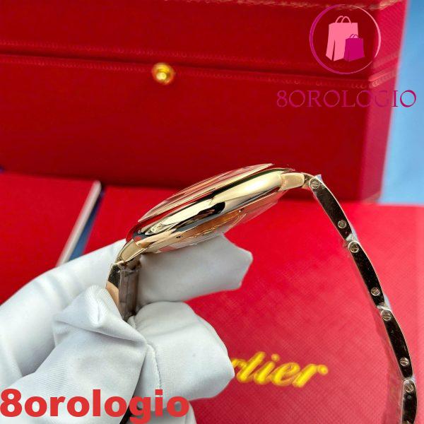 Cartier Ballon Bleu WGBB0039 Oro Rosa Quadrante Bianco Migliore Replica AF 42mm Orologio - immagine 7