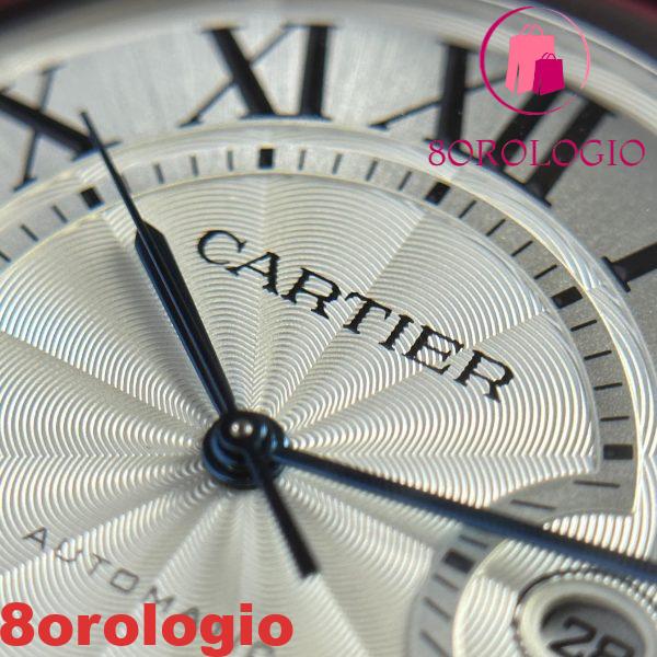 Cartier Ballon Bleu WSBB0026 Orologio da Uomo Quadrante Bianco Cinturino in Pelle Migliore Replica AF 42mm Orologio - immagine 9