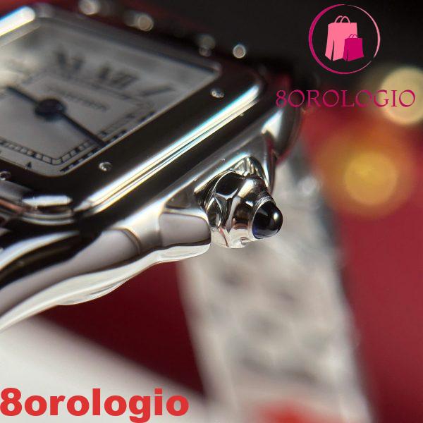 Cartier Panthère De Cartier Acciaio Modello Piccolo Quadrante Bianco Replica BVF 23mm X 30mm Orologio - immagine 7