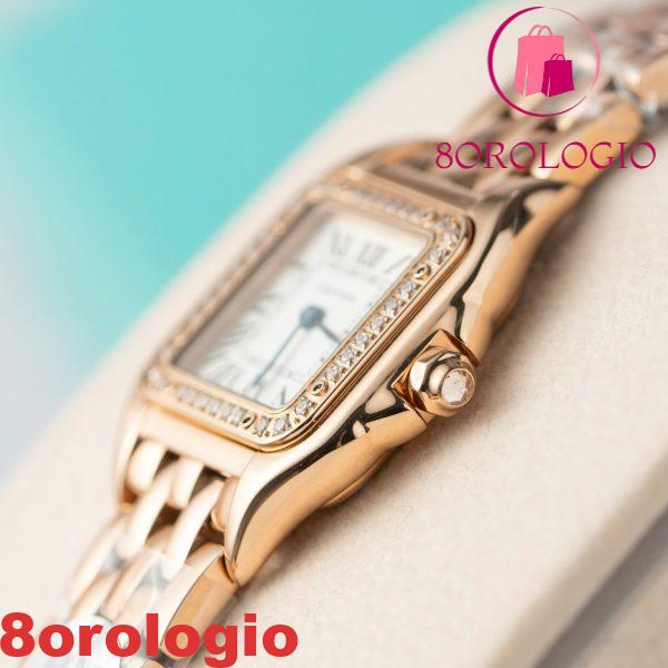 Cartier Panthère WJPN0049 Oro Rosa Diamanti Cornice Donna Replica BVF 22mm X 30mm Orologio - immagine 6