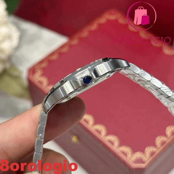 Cartier Santos WSSA0063 Quadrante Blu Modello Medio Replica BVF Migliore Qualità 35.1mm Orologio - immagine 6