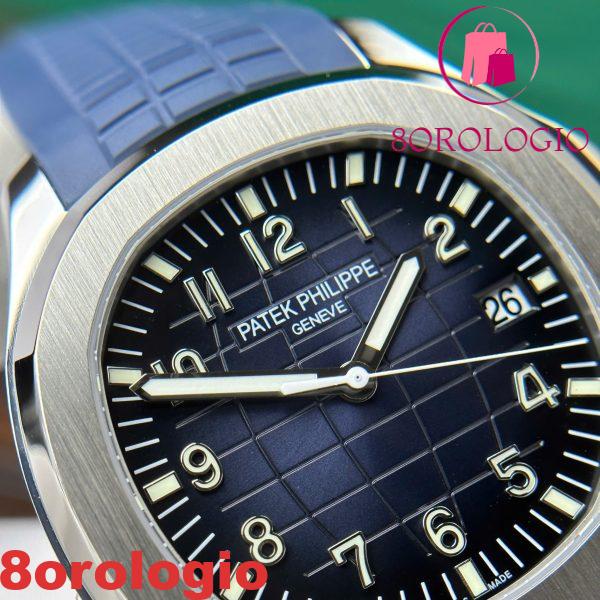 Patek Philippe Aquanaut 5168G-010 Quadrante Blu Modificato Opzione Completa Super Clone Best Replica 42.2mm Orologio - immagine 11