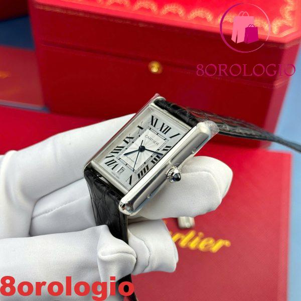 Cartier Tank Must WSTA0040 Extra Large Quadrante Argento Migliore Replica AF 31mm X 41mm Orologio - immagine 6