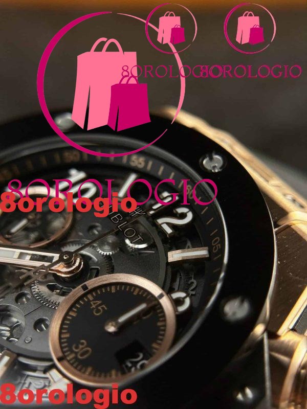 Hublot Big Bang Unico King Gold Ceramica Nera Migliore Replica 42mm Orologio - immagine 8