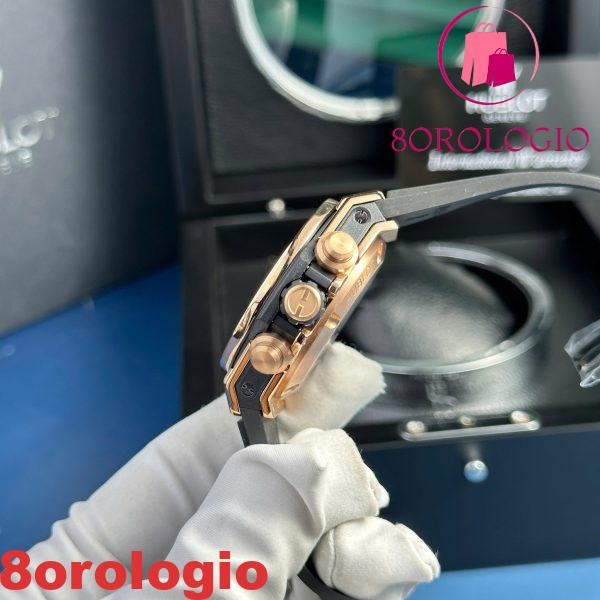 Hublot Big Bang Unico King Oro Quadrante Nero Cinturino in Gomma Replica BBF 42mm Orologio - immagine 6