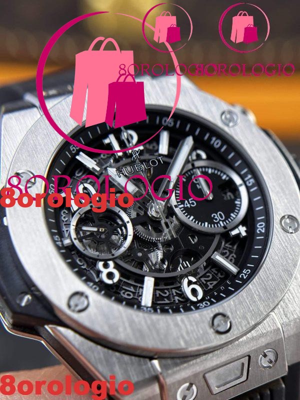 Hublot Big Bang Unico Quadrante Nero in Titanio Migliore Replica BBF 42mm Orologio - immagine 8