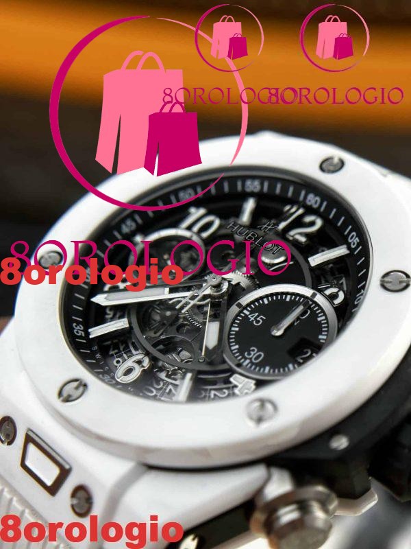 Hublot Big Bang Unico Ceramica Bianca Migliore Replica BBF 42mm Orologio - immagine 8