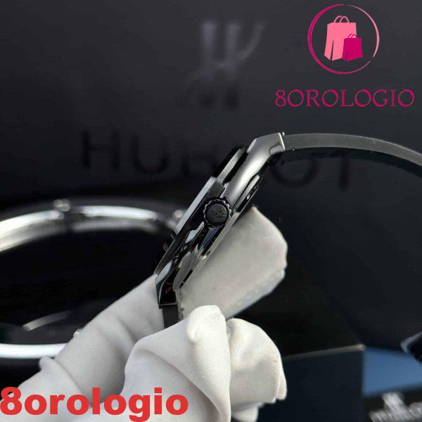 Hublot Classic Fusion Black Magic Quadrante Nero Pelle Migliore Replica Super Clone 42mm Orologio - immagine 6