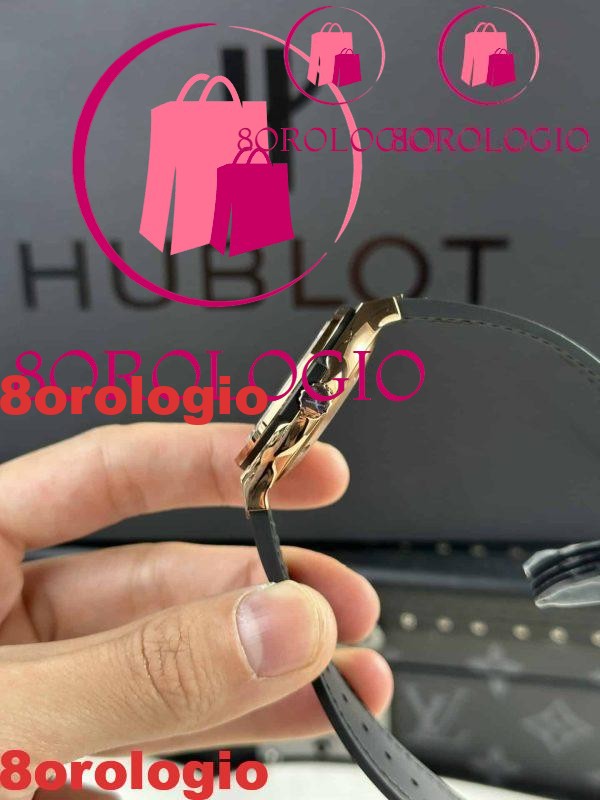 Hublot Classic Fusion King Gold Quadrante Nero Miglior Replica JJF 38mm Orologio - immagine 6