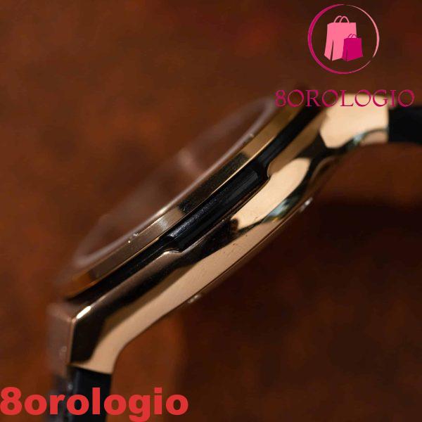 Replica Orologio da Donna Hublot Classic Fusion King Gold Quadrante Nero Cinturino in Pelle 33mm Orologio - immagine 6