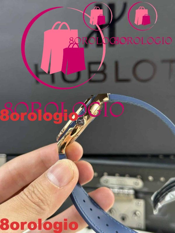 Hublot Classic Fusion King Gold Quadrante Blu Migliore Replica JJF 38mm Orologio - immagine 6