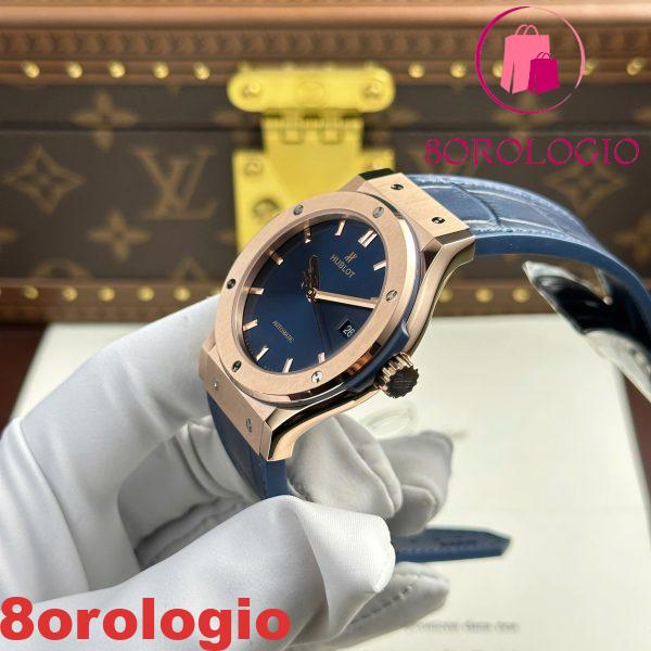 Hublot Classic Fusion King Gold Quadrante Blu Miglior Replica JJF 42mm Orologio - immagine 7