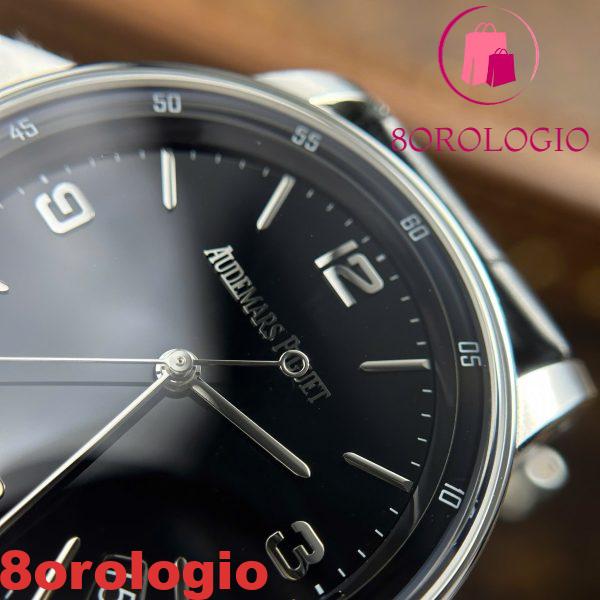 Audemars Piguet Code 11.59 15210BC Quadrante Nero Cinturino in Pelle 1:1 Migliore Replica APSF 41mm Orologio - immagine 8