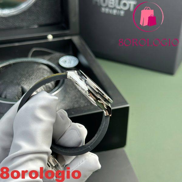 Replica Hublot Classic Fusion Titanio Quadrante Verde Quarzo Cinturino in Pelle Donna 33mm Orologio - immagine 6
