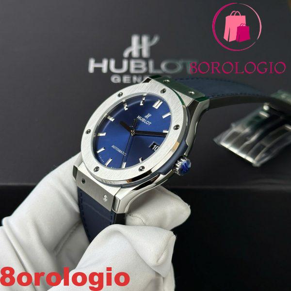 Hublot Classic Fusion Titanium Quadrante Blu Navy Replica Migliore WWF Factory 45mm Orologio - immagine 7