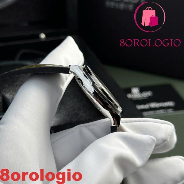 Hublot Classic Fusion Titanium Pavé Quadrante Verde Cinturino in Pelle Donna Replica 33mm Orologio - immagine 6