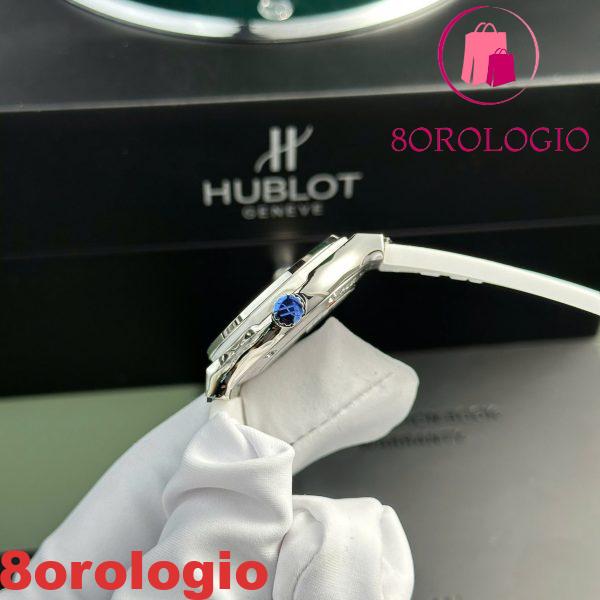 Hublot Classic Fusion Titanio Quadrante Bianco Quarzo Cinturino in Pelle Donna Replica 33mm Orologio - immagine 6