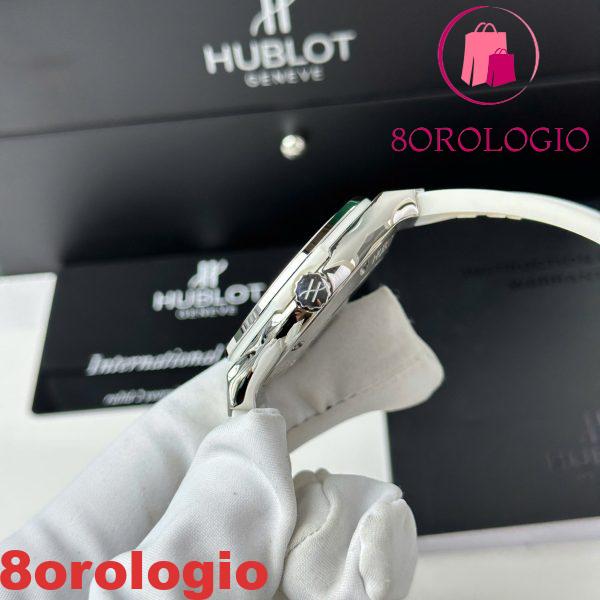 Replica Hublot Classic Fusion Titanio Quadrante Bianco Cinturino in Gomma Bianca 38mm Orologio - immagine 6