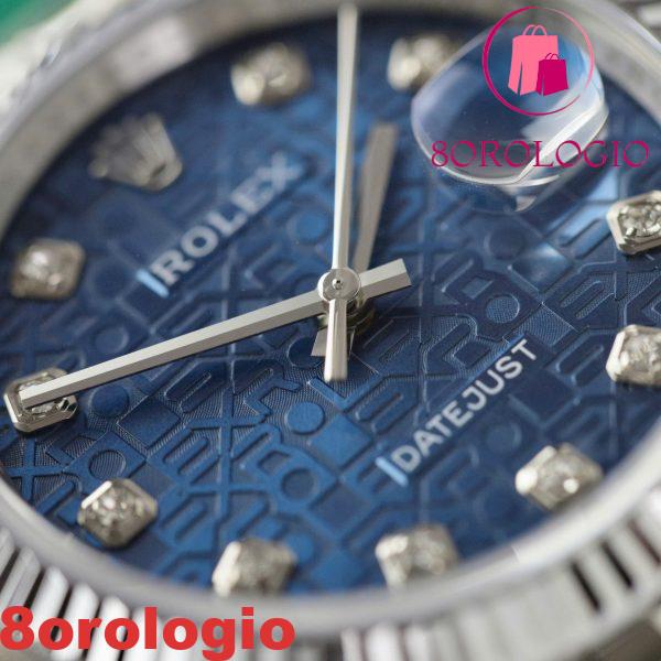 Replica Rolex Datejust 116234-0123 Quadrante Blu Computer Jubilee 1:1 Clean Factory 36mm Orologio - immagine 8