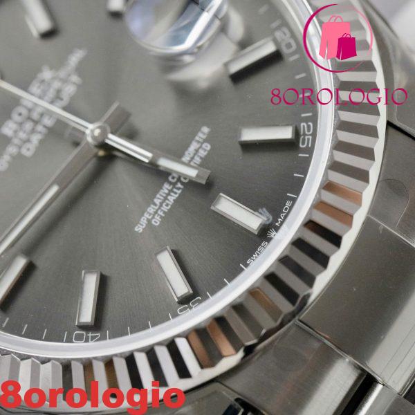 Replica Rolex Datejust 126334-0013 Quadrante Grigio Luminoso Bracciale Oyster 1:1 Miglior Replica VSF 41mm Orologio - immagine 6