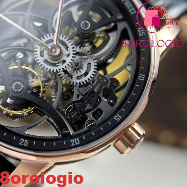 Audemars Piguet Code 11.59 Tourbillon Openworked 26600OR Oro Rosa Cinturino in Pelle 1:1 Migliore Replica APPF 41mm Orologio - immagine 9