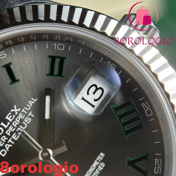 Rolex Datejust 41 126334 Quadrante Wimbledon Jubilee Super Clone VS Factory replica Orologio - immagine 9