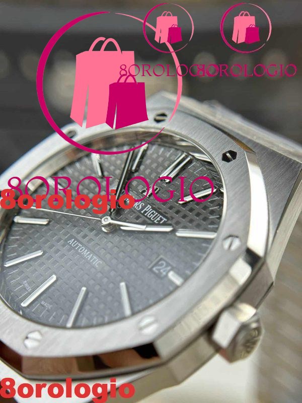 Audemars Piguet Royal Oak 15400ST Quadrante Grigio Migliore Replica APS Factory 41mm Orologio - immagine 7